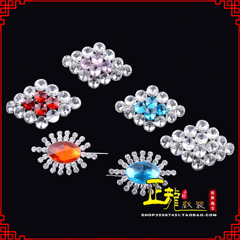 青岛花旦青衣小姐水钻领花胸花胸针 领扣