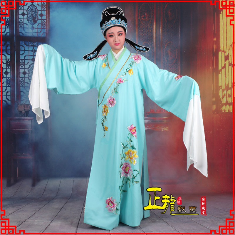 青岛梁祝小生褶子道袍 吴素英版小生衣