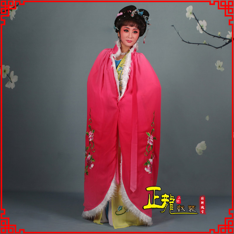 青岛小花旦绣花斗篷 花旦披风