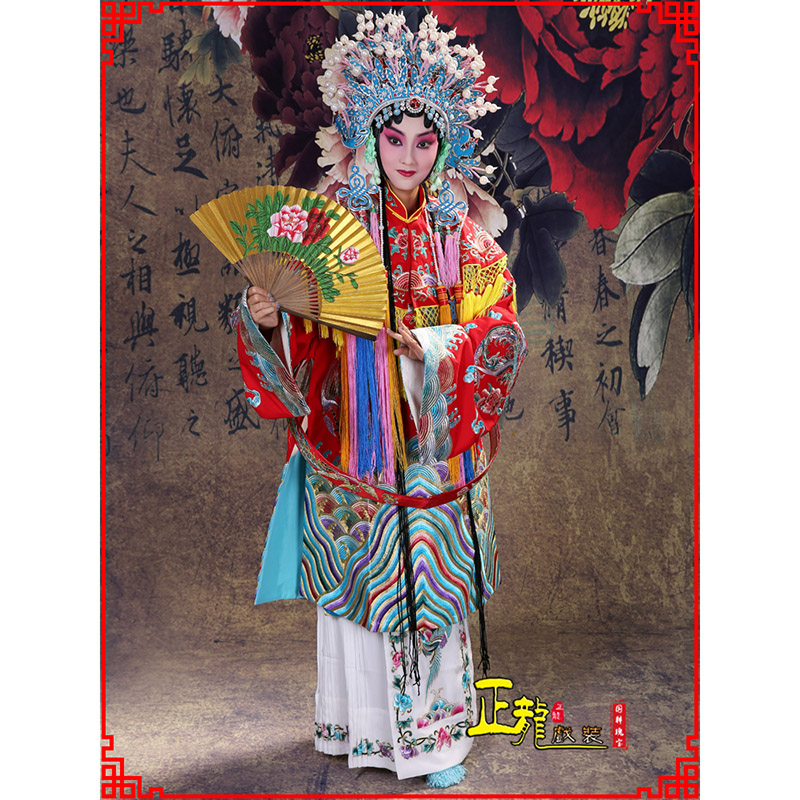 青岛凤袍杨贵妃贵妃醉酒 软绉团凤女蟒